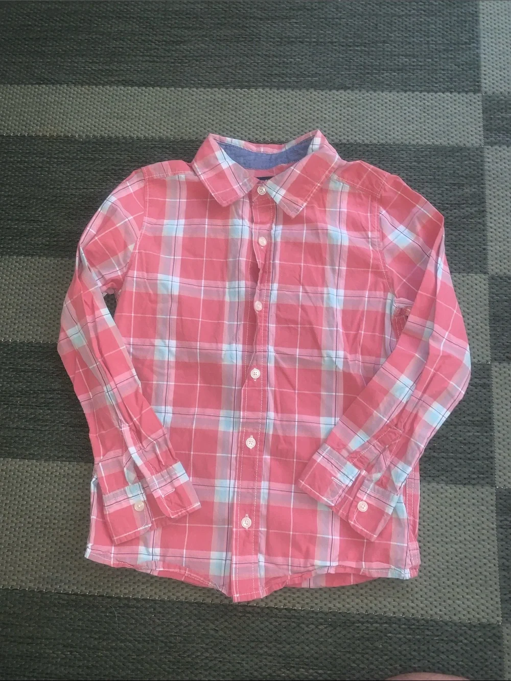 OshKosh B'gosh Pink Plaid Button-Down Shirt